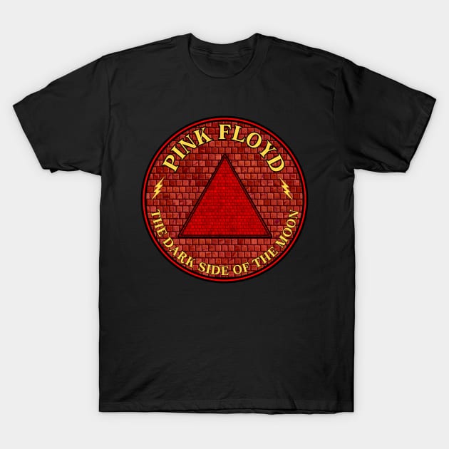 Wall pink floyd the dark side of the moon T-Shirt by CrosstyleArt